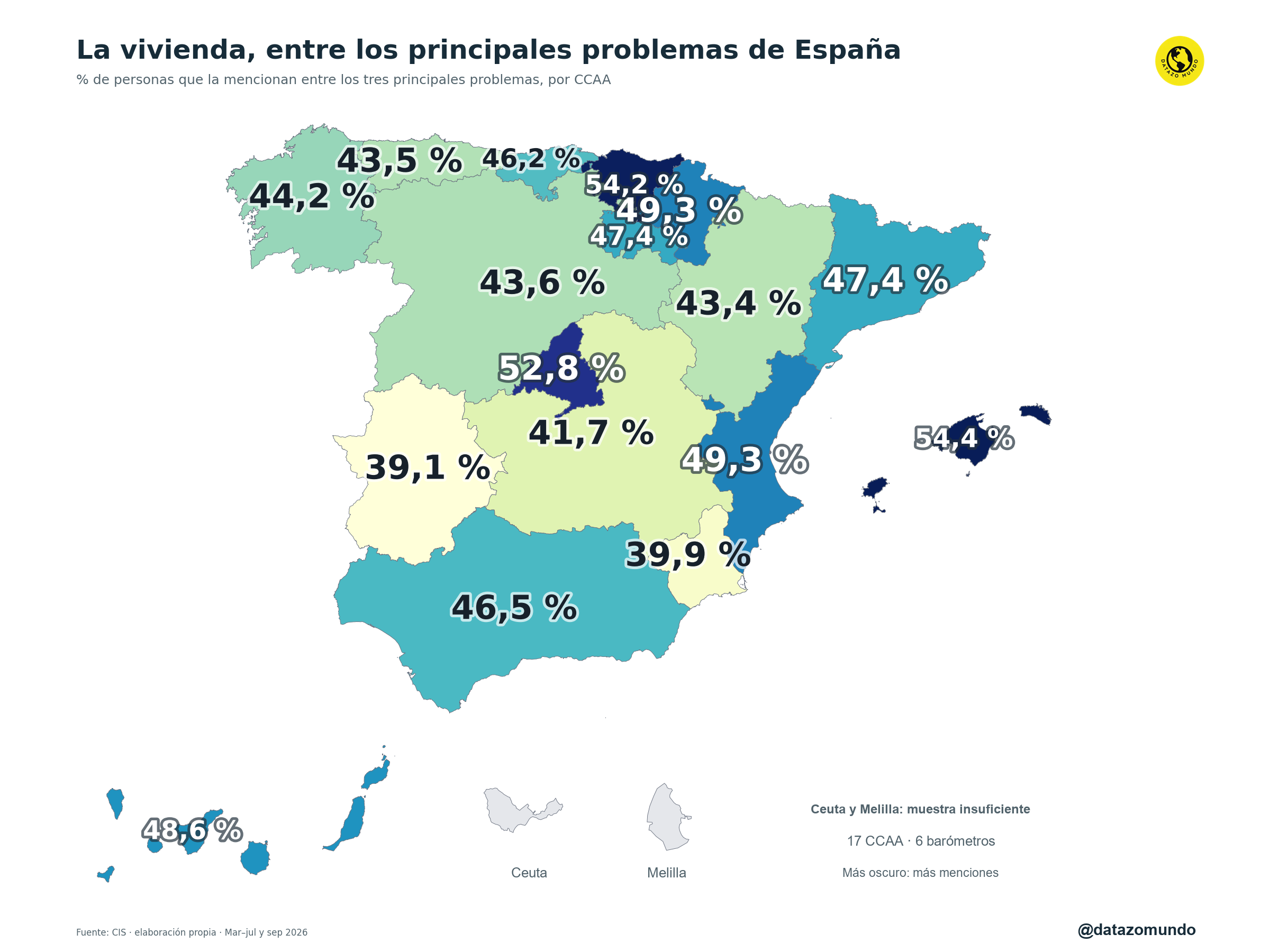 La vivienda, entre los principales problemas de España · mapa del expediente original